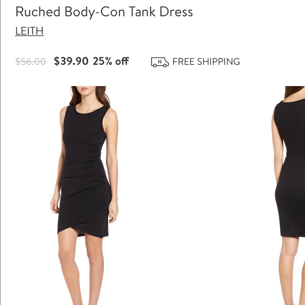 The classic leith ruched bodycon dress